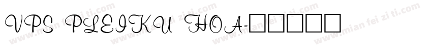 vps pleiku hoa字体转换